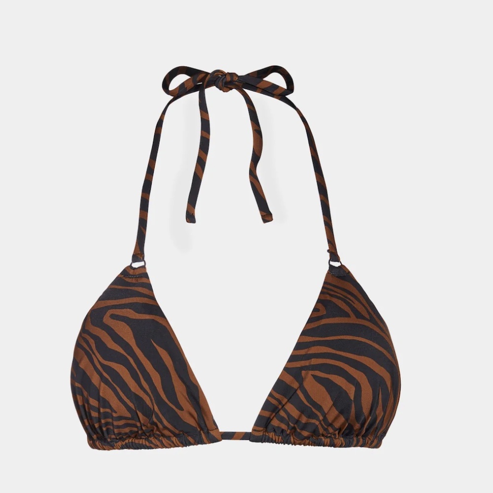 BRAND NEW knix tiger Triangle Bikini Top